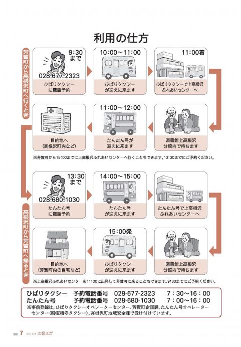 高根沢町へ乗り入れ利用方法