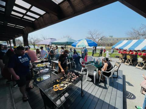 道の駅はがBBQ